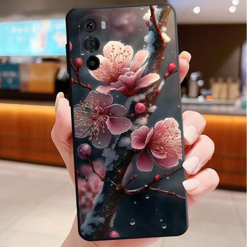 

Phone Case For Motorola Edge 50 40 Pro 60 50 40 30 Ultra Neo Fusion Moto G85 G72 G53 G54 G84 G13 G32 Flowers Moto G32