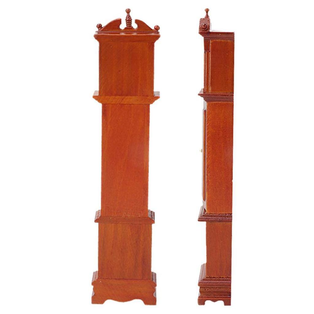 Realistic Miniature Grandfather Clock Dollhouses Decors Vintage Design for Nostalgic Collectors and Home Decoration