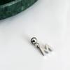 DIY Sliding Chain Alphabet Number Pendant Necklace Personalized Jewelry