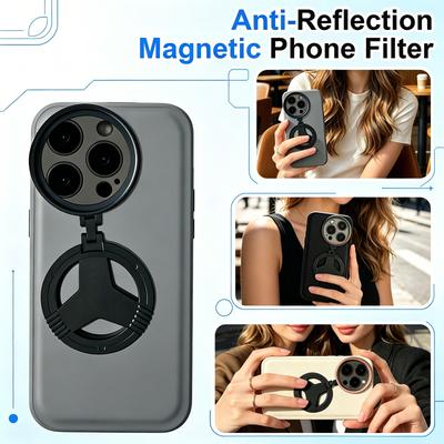 Magnetic CPL Filter Kit for Phone Camera, Quick-Install Polarizing Lens, - Pography Filter Set, Portable Outdoor Color Enhancement