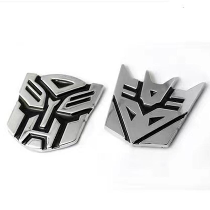 Transformers 3D Car Stickers Decepticon emblem Tail Badge Emblem Decal Cool Autobots Logo Car Styling Car Accessories