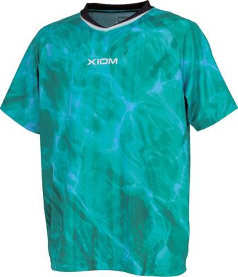 XIOM Tischtennis Spielhemd, Marena, J.T.T.A (Japanischer Tischtennisverband) Genehmigt, Unisex, Türkis (033), Größe S (GAS00002)
