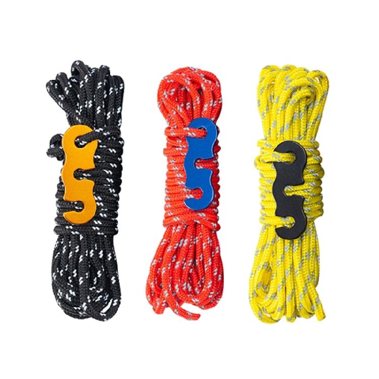 4pack Reflective Outdoor Rope Climbing Security Tent Rope Outdoor Guylines Rope Enhancing Nighttimes Safety