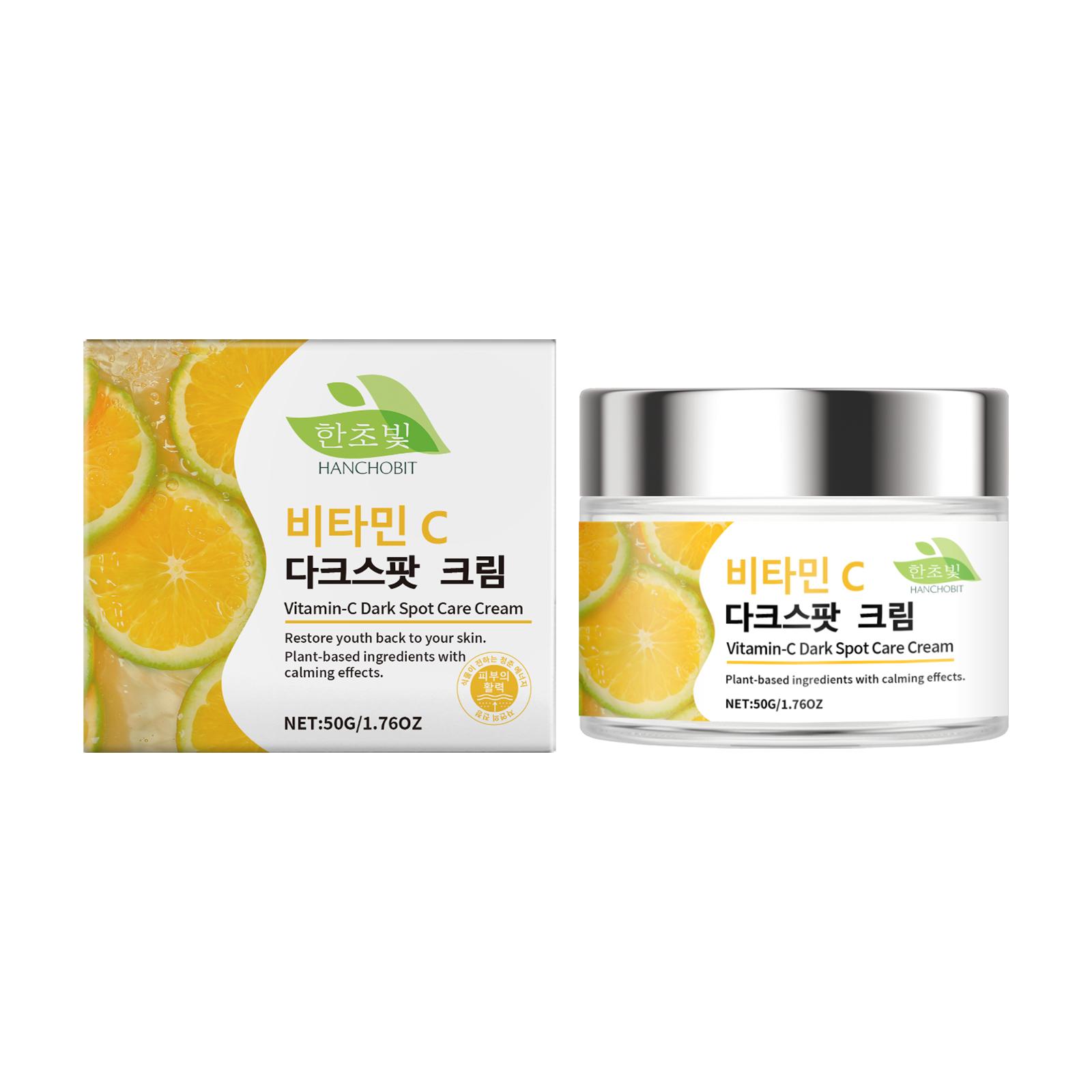 HANCHOBIT Vitamin C Care Cream - Brightening, Moisturizing, Gentle Care, Soothing Daily Facial Moisturizer