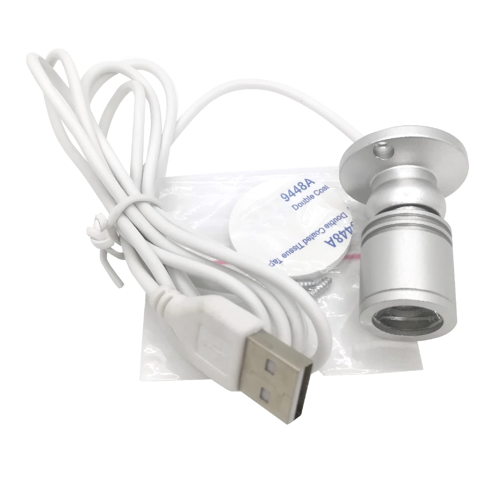 

[Cicogna] Mini LED Spotlight, Small, USB, Adjustable Angle, Hobby Light, Figure, Plastic Model, Model, Favorite Goods, Light Up, Showcase, Display,