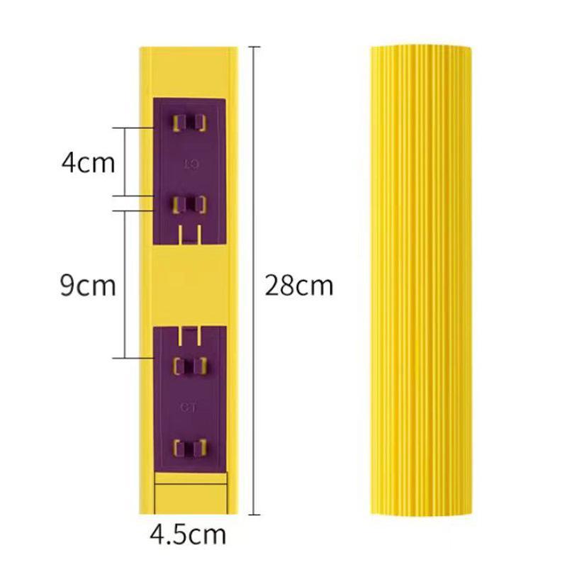 Quick Dry Folding Cotton Mop Head 28cm Washable Reusable Fast Cleaning Foam Mop Replacement for Home Daily Cleaning