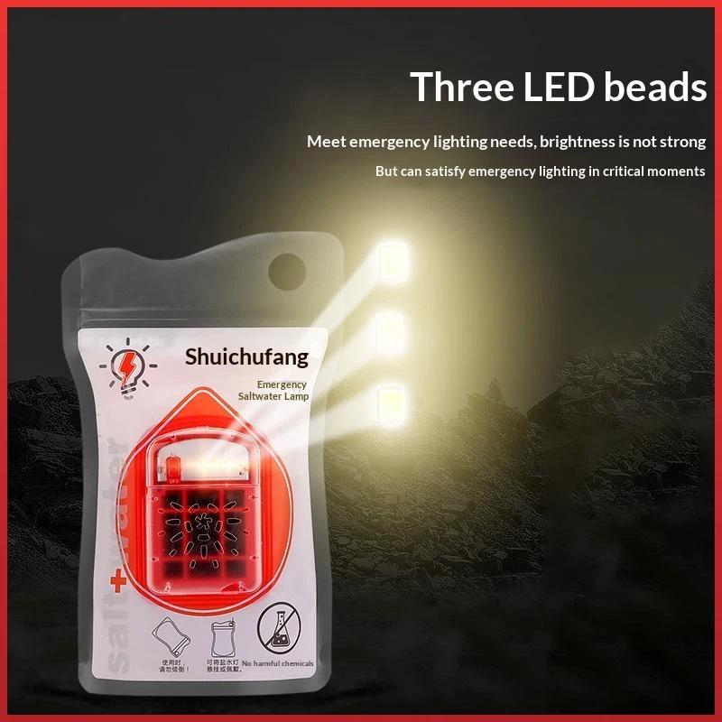 Portable Salt Water Emergency Lamp No Batteries Needed Ideal for Outdoor Camping