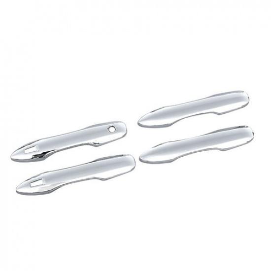 8x Chrome Car Door Handle Bowl Cup Cover Trim Cap ABS Sticker For Toyota Corolla