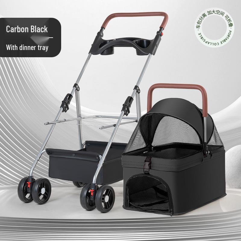Compact Foldable Pet Stroller for Dogs and Cats