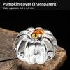 Creative Pumpkin Crystal Glass Lid Tea Pot Holder Tea Pet Decoration Japanese Sle Tea Ceremony Accories Dining Utensils