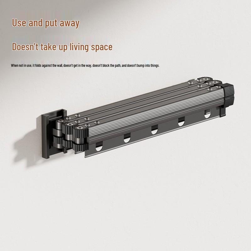 Faltbarer einziehbarer wandmontierbarer Wäschetronständer für den Balkon