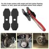 Car Brake Caliper Press Tool 360 Degree Swing Ratchet Wrench Disc Brake Caliper Piston Spreader with 2 extra pcs Steel Plates