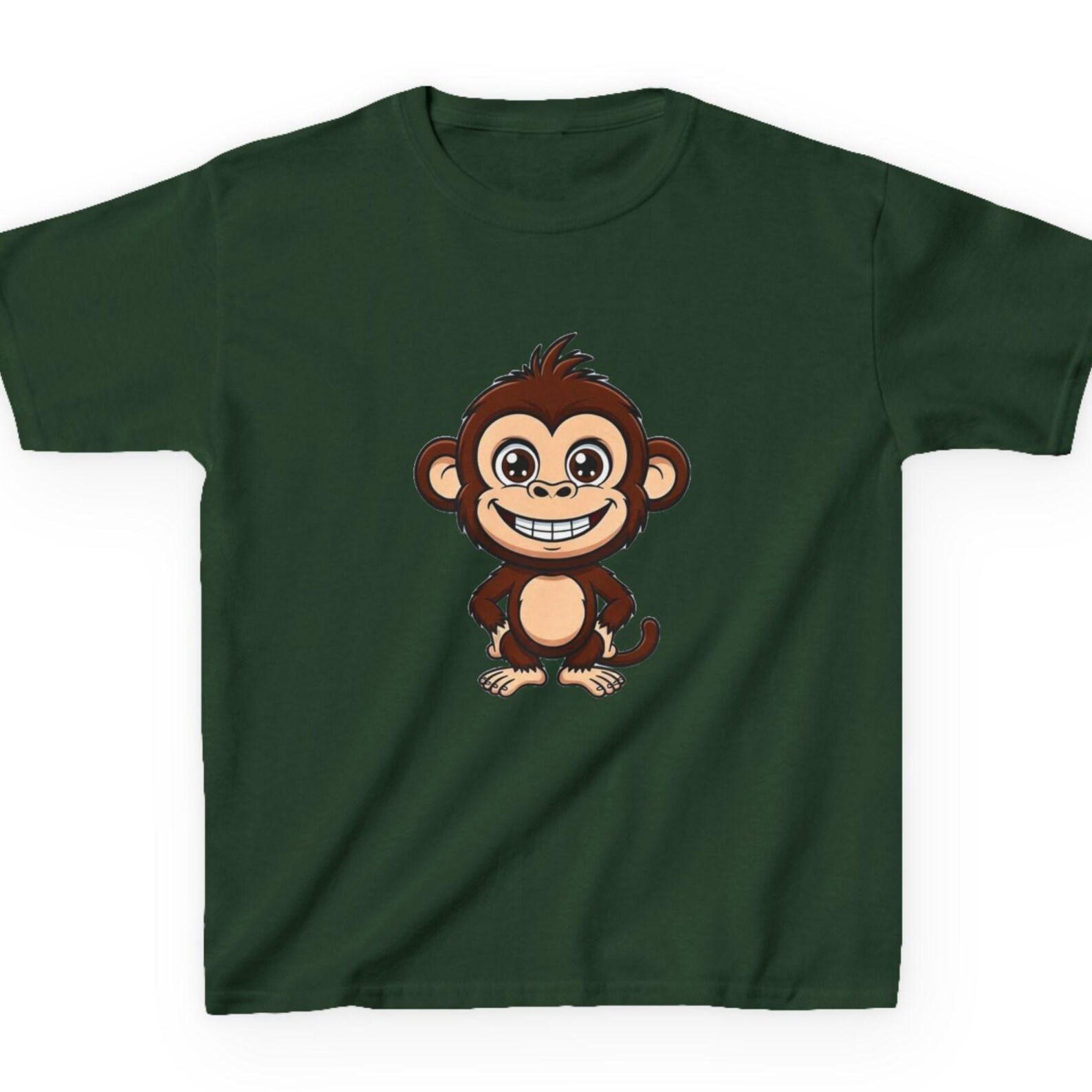 Cheeky Monkey Kids T-Shirt | Little Monkey Tee | Funny Kids Personality Shirt | Cheeky Monkey Gift for Boys and Girls | Soft Cotton 110