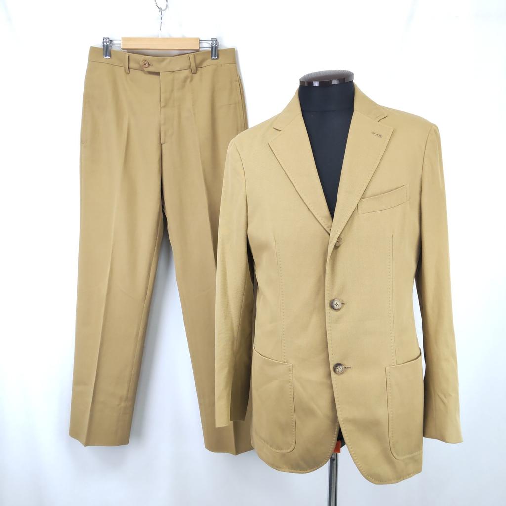 Burberry Bavlnený oblek Súprava Bunda & Nohavice [46/Mužské M/Béžová] Vyrobené v Taliansku(POUŽITÉ)