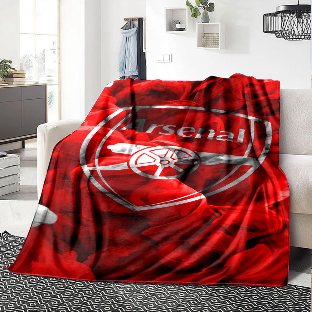 Arsenal Decke Weich Warm Gemütlich Geeignet für Sofa Bett Bettwäsche für Alle Jahreszeiten Wärmende Dekoration Ideales Geschenk für Freunde Familie Paare Picknick