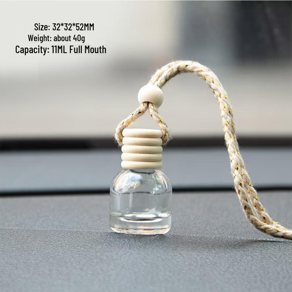 10ml Transparent Glass Car Air Freshener Pendant & Perfume Diffuser Bottle
