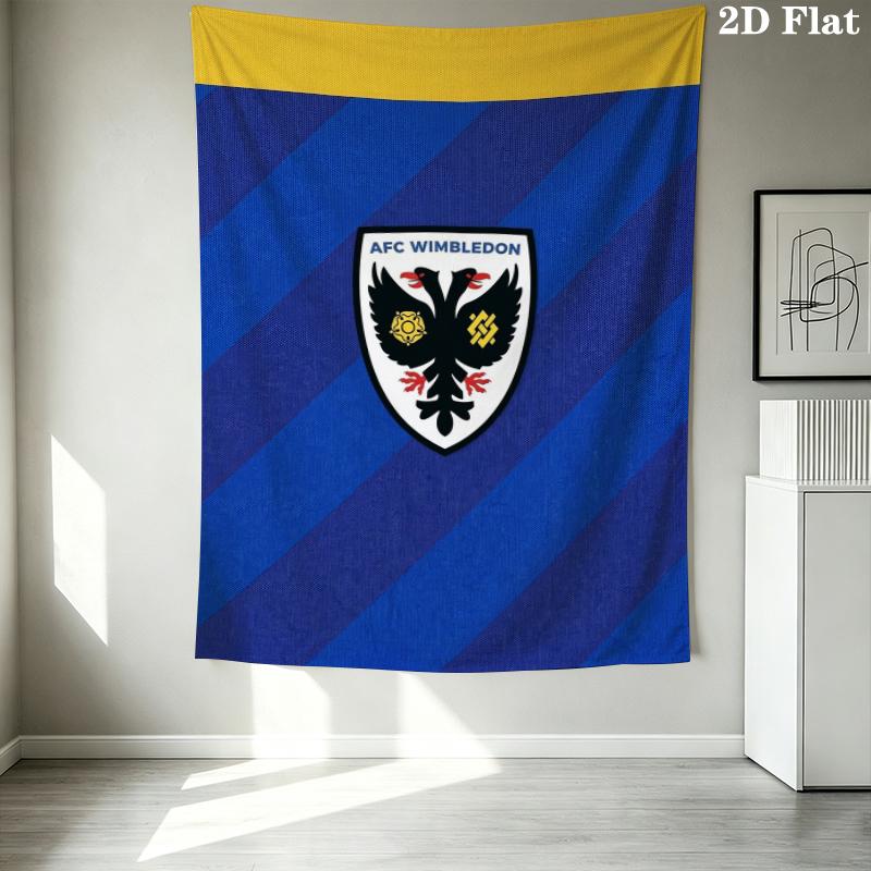 AFC Wimbledon Wandteppich Ästhetisches Wandbehang Gedruckter Stoffdecke Dekorative Wandteppiche für Schlafzimmer Wohnzimmer Heimdekoration