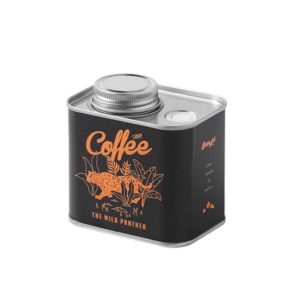 1pcs Coffee Beans Sealed Cans Outdoor Camping Tin Box Packaging Storage Fresh-Keeping Breathing Tin Cans