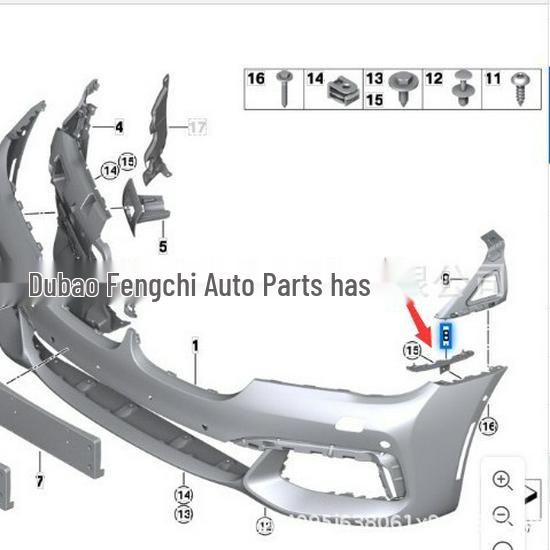 Front Bumper Brackets for BMW 7 Series G12 - Left & Right (51117357199/51117357200)