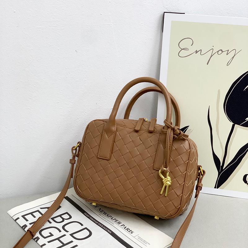 2024 Γνήσιο Δέρμα Γυναικεία Χειροποίητη Μικρή Τετράγωνη Τσάντα Κουτί - Τσάντα Χειρός, Ώμου, Messenger, Εργασίας και Στυλ Boston