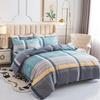 Flannel Plant Fiber Bedding Set Duvet Cover Sheet Pillowcase Student Dorm Single Double