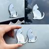 Koongloong Sticker Cat Car Emblem Cat 3D Cute Decoration Car