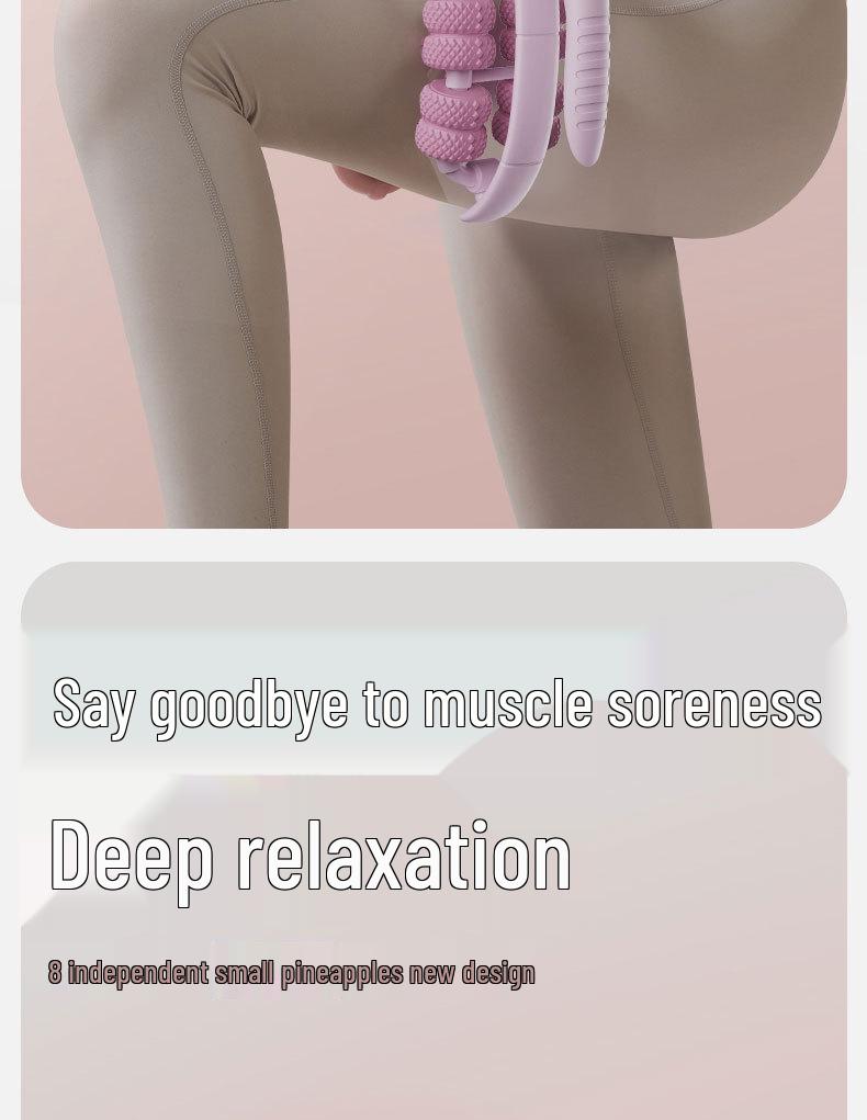 26-Wheel Ring Leg Massager: Relax Calf Muscles, Slim Legs, and Enhance Beauty with This Yoga Massage Roller