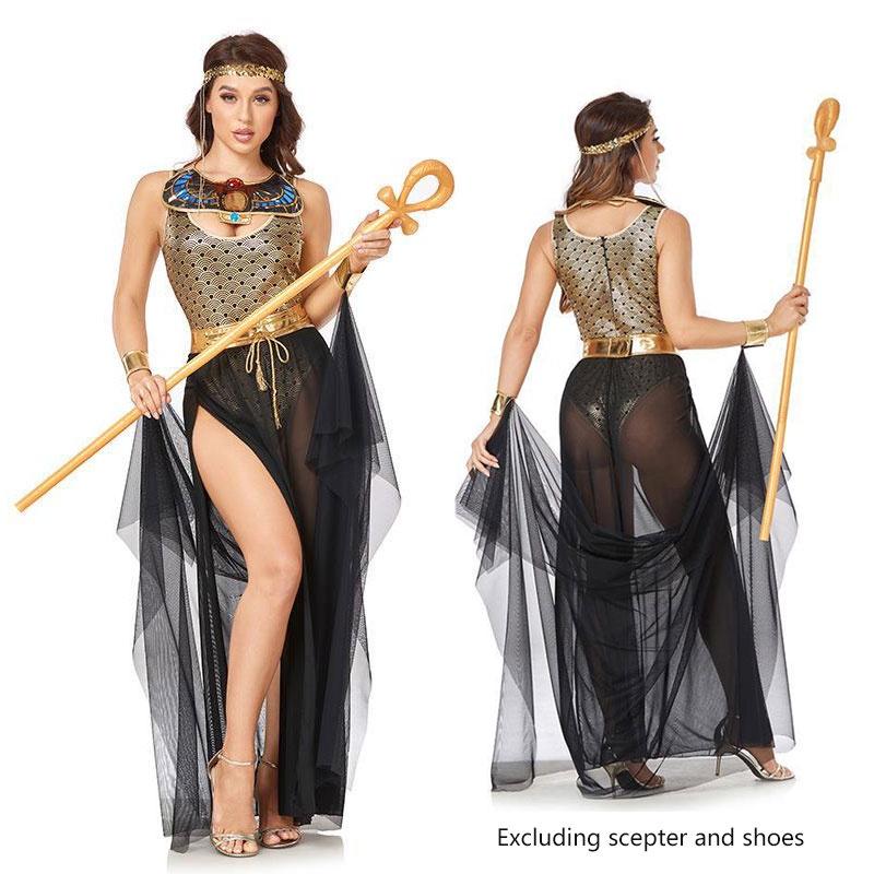 Costume Halloween Cosplay Cos Ancient Greek Egyptian Goddess Role Playing Woman