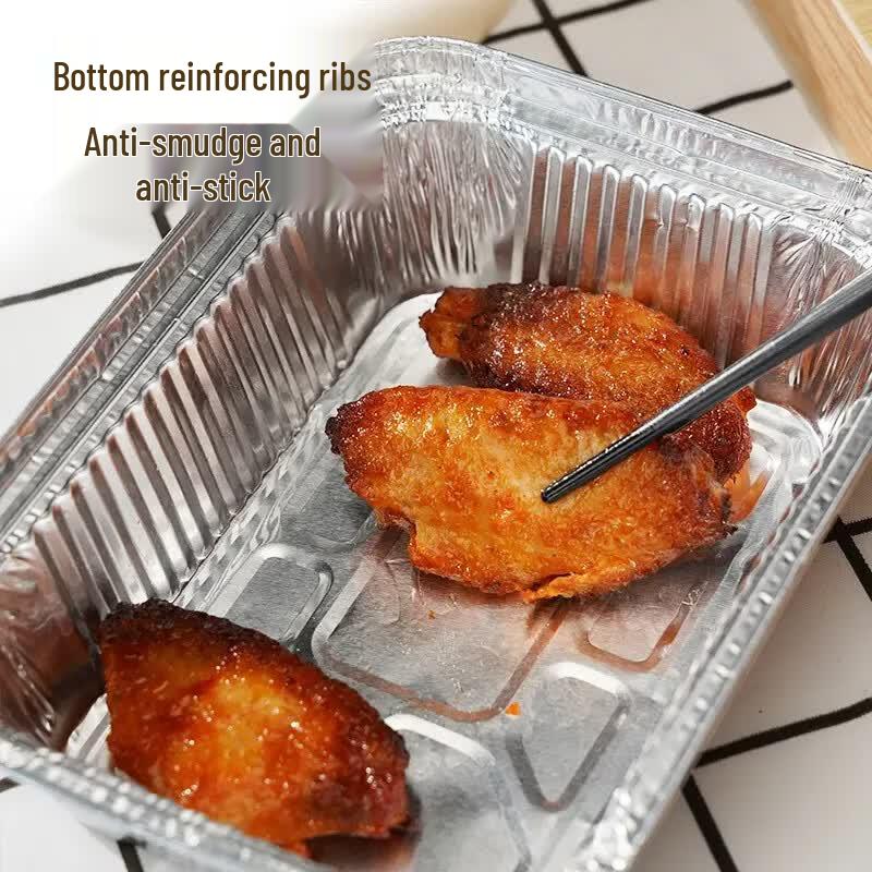 MIAOJIE Heavy-Duty Aluminum Foil Square Trays