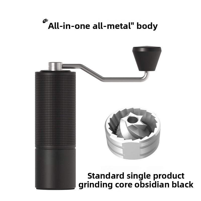 Manual Coffee Grinder Stainless Steel Conical Burr Capacity 25g Hand Coffee Bean Grinder Double Bearing Positioning