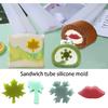 Silicone Tube Column Soap Candle Mold Nonstick Embed Soap Making Supplies (Snowflake)