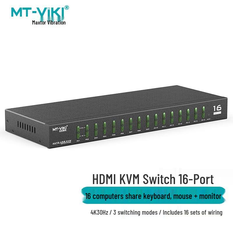 Промышленный HDMI KVM-переключатель Maituo Weiju на 16 портов