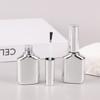 Empty Nail Gel Glass 15Ml Nail Polish Bottles Electroplated Silver Colors Nail Beauty Oil Packing Bottles Nail Gel Containers