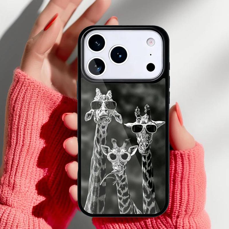 Giraffe Art Phone Case for iPhone 17 16 15 14 13 Pro Max Back Cover for 12 11 Pro Coque