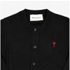 Ami Women S Cardigan Small Heart Logo Fkc361 001 009