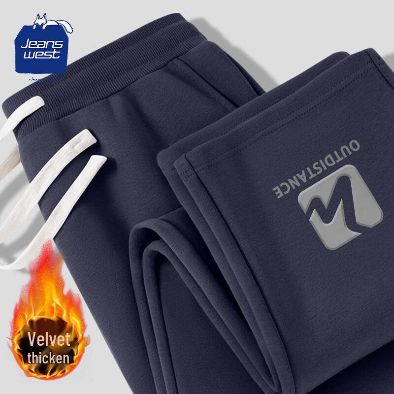 

JEANSWEST CLUB Мужские повседневные брюки прямого кроя на флисовой подкладке XL