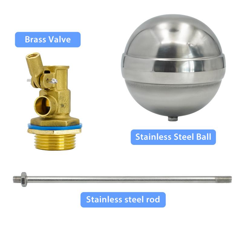 1/2" 3/4" 1" Brass Float Valve Cold and Hot Water Tank Floating Ball Valve Flow Control Cistern/Expansion Tanks
