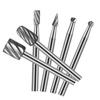 6 Stück HSS Fräsbohrer-Set Fräser Rotierendes Fräswerkzeug CNC Gravur Schleifwerkzeuge Holz Metall Fräser