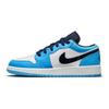 1 Low "UNC" Leather GS Low-top Basketball Shoes UNC Blue Unisex 553560-144