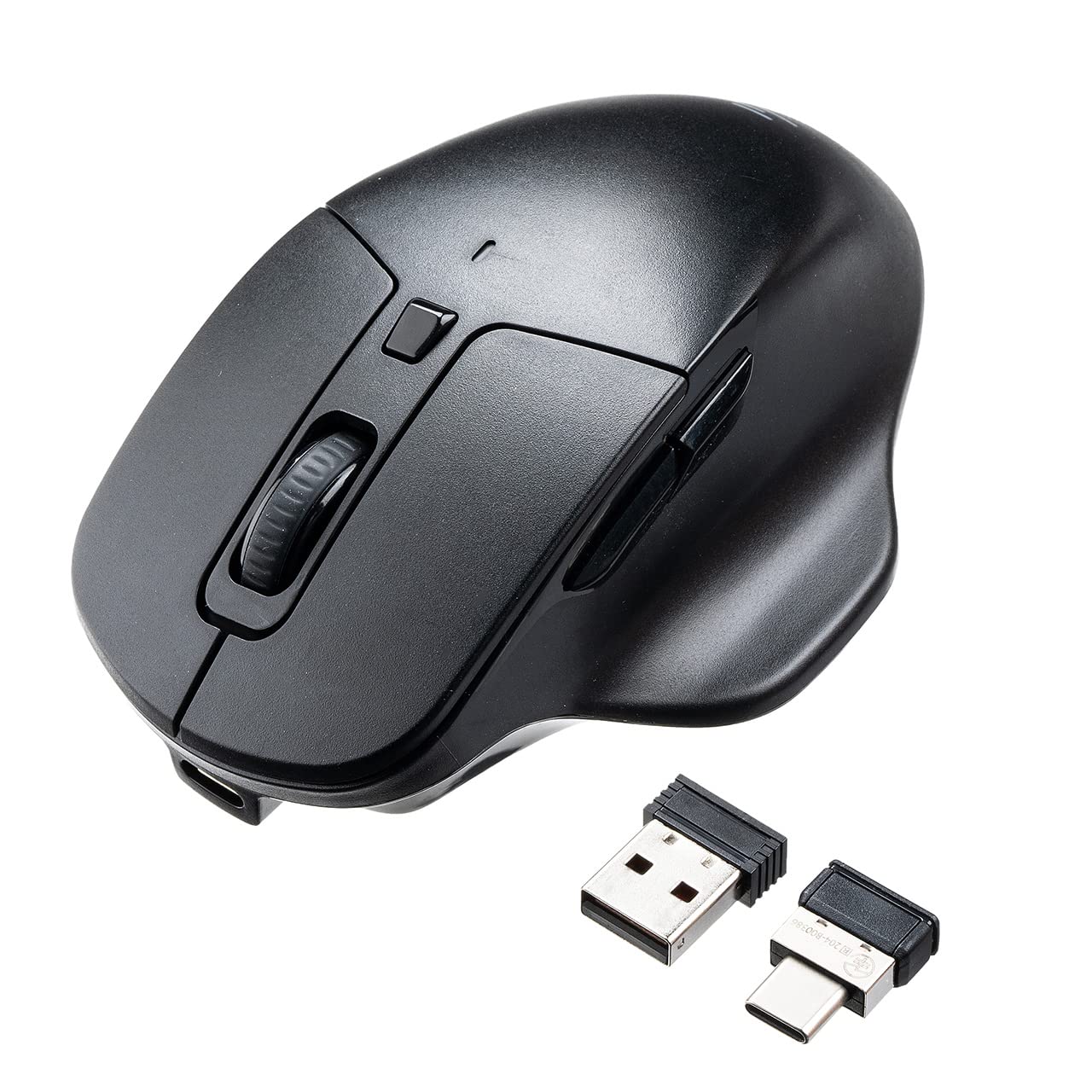 

Sanwa Direct Bluetooth 4 iOS 5 Buttons 1 Blue Mouse, Quiet, Rechargeable, Multi-Pairing, Units, Compatible, Buttons, [Back/Forward Included], LED, синій