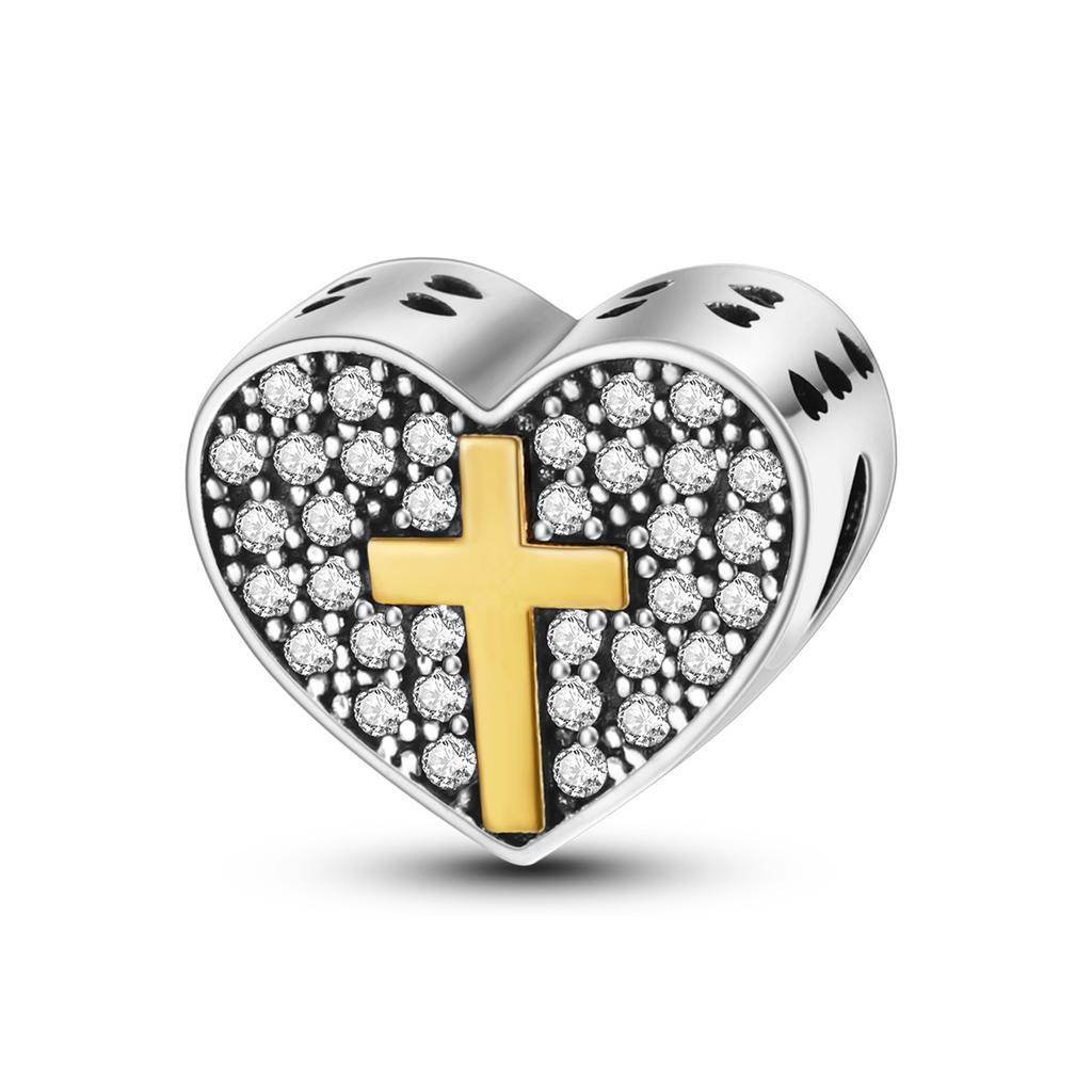 Copper Dangle Charms Cross Angel Pyramid Pharaoh Baeds Fit Original Bracelet Diy Jewelry Charms