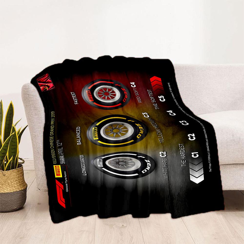 F1 Driver Number Chart Flannel Blanket-Soft and Suitable for Sofas,Beds,Offices,Travel,All Seasons,Great Gift for Holidays and Birthdays.