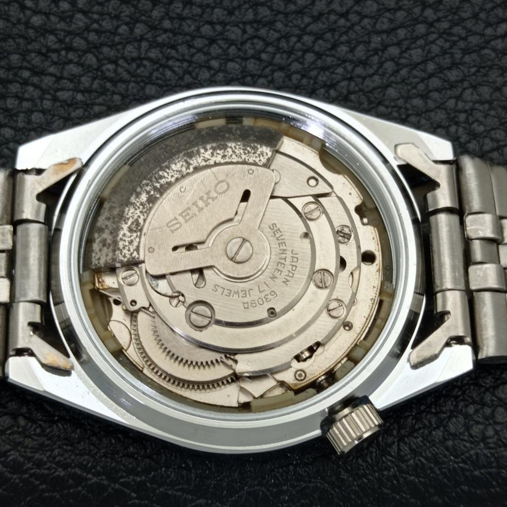 REFURBISHED SEIKO 5 AUTOMATIC MENS WATCH JAPAN MADE GREY DIAL CUSTOM a440138-2 QV90-a440138