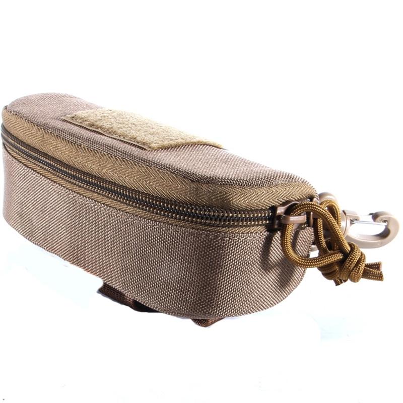 Sunglasseses Case Carrying Case Glasses Holder Waist Attachment For Camping Easy Opening Zip Pouch