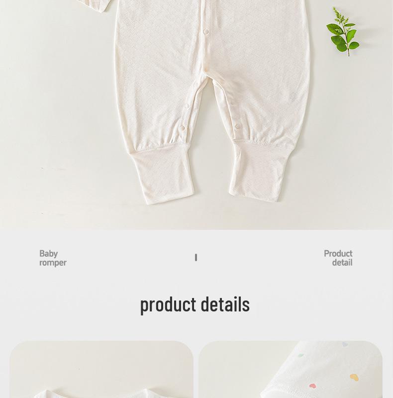 Summer Bamboo Fiber Infant & Toddler Rompers: Lightweight Unisex Baby Jumpsuit for Air Conditioning.