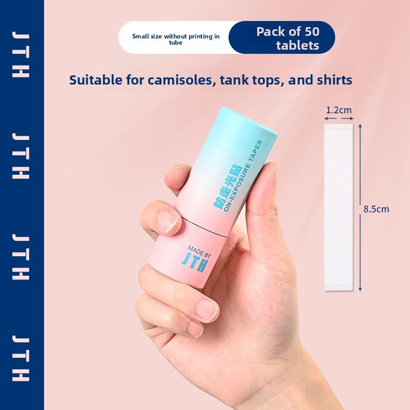 Antireflexní nálepky na límec, Neviditelné nálepky na oblečení, Odolné proti potu, Protiskluzové, Beze stopy, Hluboký výstřih, Páska na hrudník