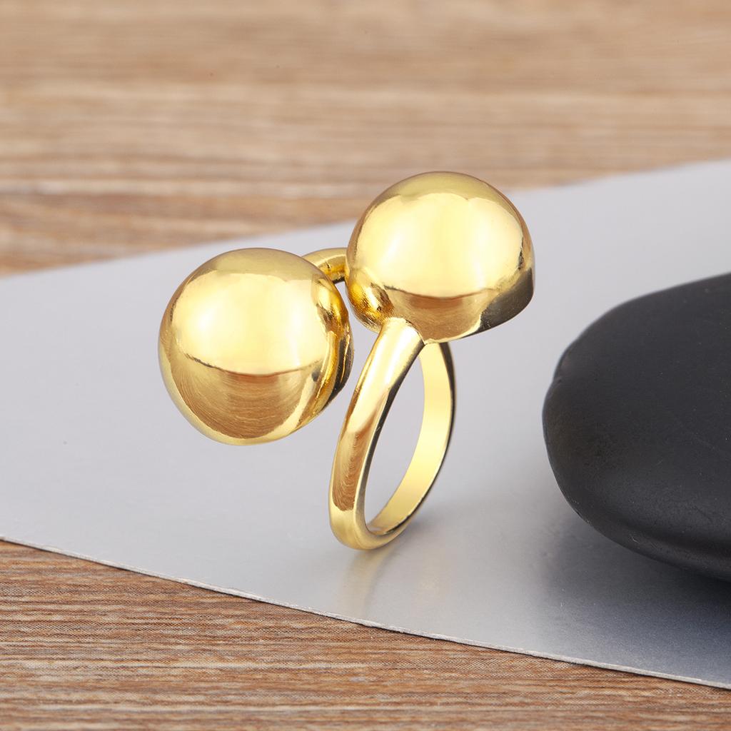Nidin Classic New Design Spherical Multilayer Open Rings Adjustable For Female Male Hip-Hop Style Finger Jewelry Gift Wholesale