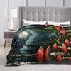 Traumhafte Waldpilzdecke Qualität Warm Bettwäsche Überwürfe Winter Flugzeugreise Sofa Bett Street Trend Tagesdecke
