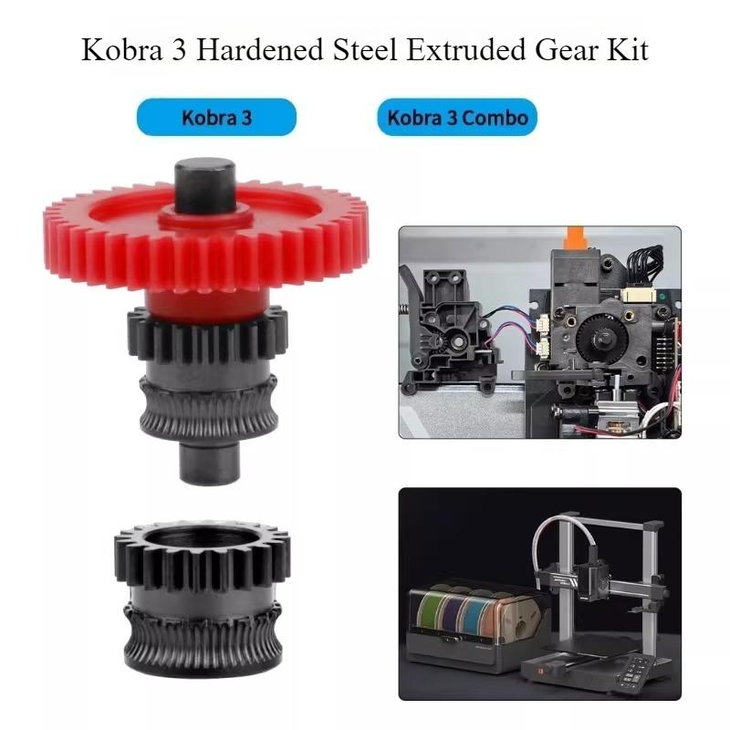 Anycubic Kobra3 Gehärteter Stahl DLC-Nanobeschichtetes Extruderzahnrad-Zuführkit
