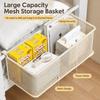 with Hook Bed Storage Rack Hanging Bedside Shelf Durable Bedside Hanging Basket  Upper Bunk